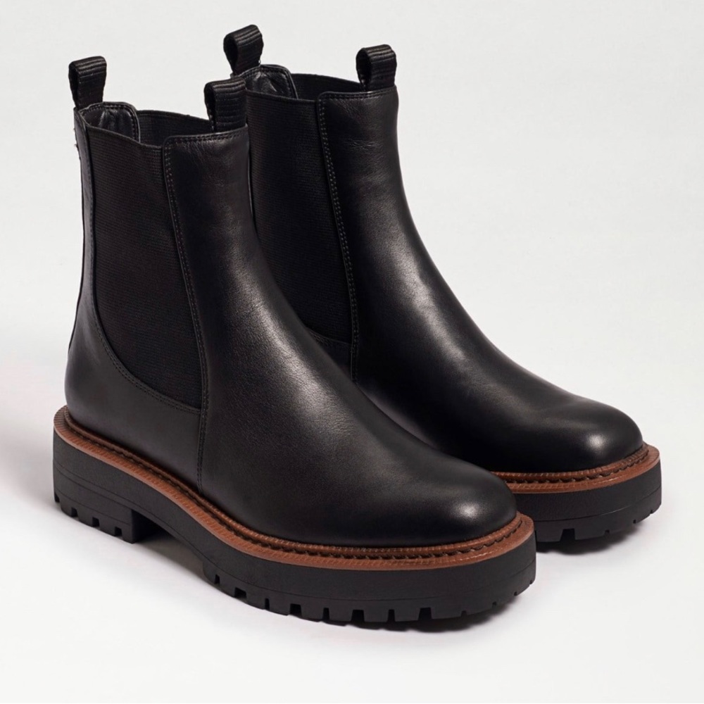 Sam Edelman Laguna Chelsea Boot in Black Leather